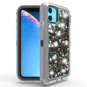 Protective Glitter Liquid Bumper Case  for iPhone 11