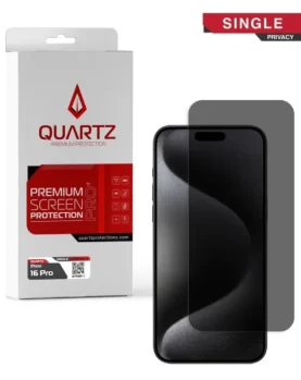 QUARTZ Clear Tempered Glass for iPhone 16 Plus
