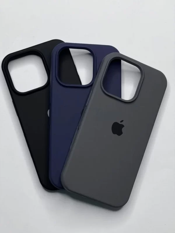 Soft Solid Silicone Case for iPhone 16 Pro Max