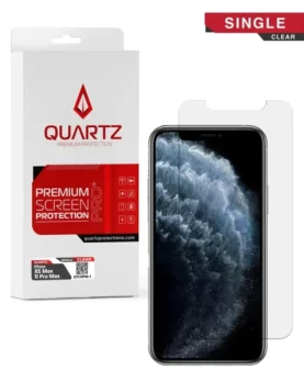 QUARTZ Clear Tempered Glass for iPhone 11