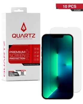QUARTZ Clear Tempered Glass for iPhone 14