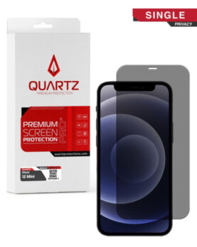 QUARTZ Privacy Tempered Glass for iPhone 12 mini