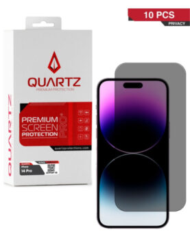 QUARTZ Matte Tempered Glass for iPhone 14 Pro Max